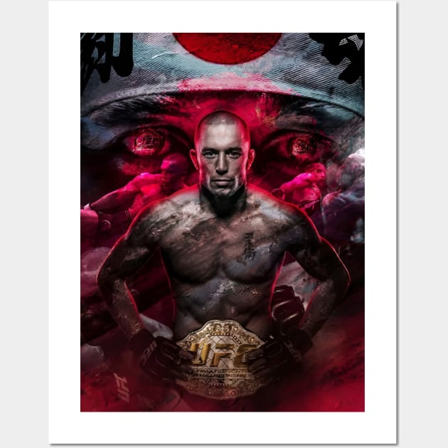 Georges St-Pierre 'GSP' - UFC Champion Wall Art by Fit-Flex